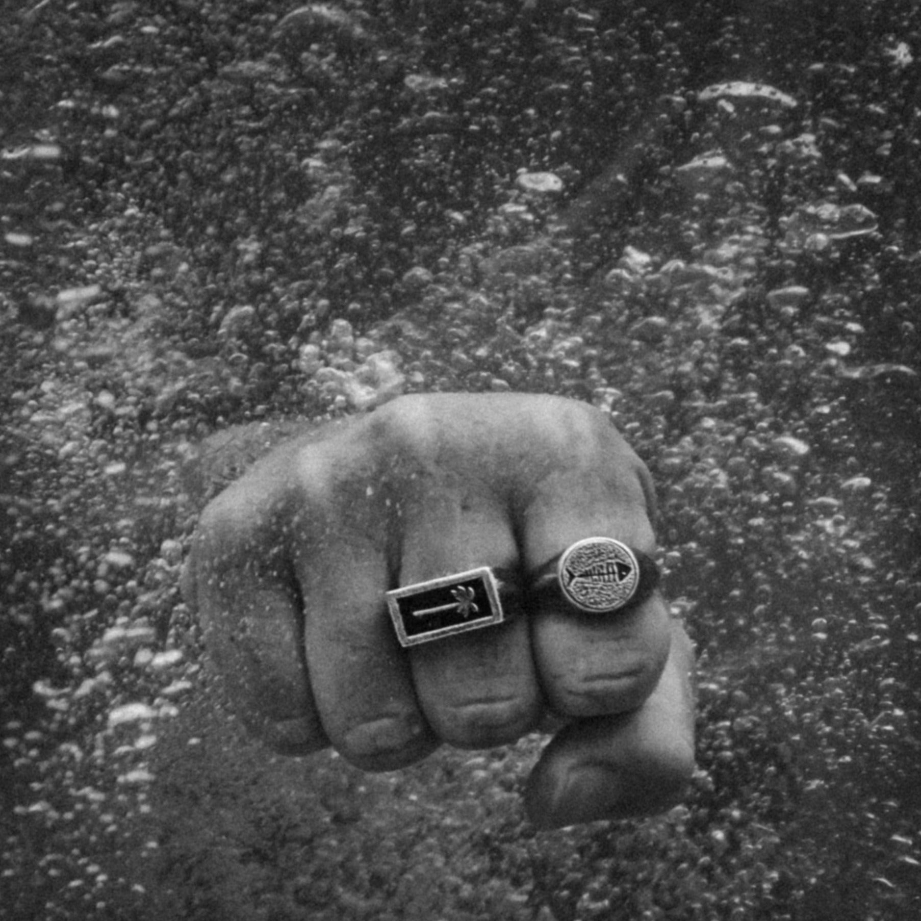 BONES Ring in Antique Silver
