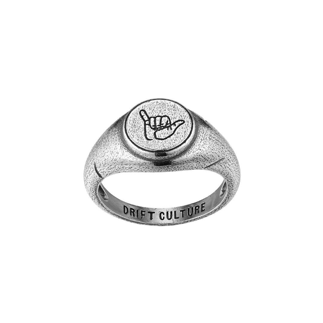 SHAKA Ring in Antique Silver