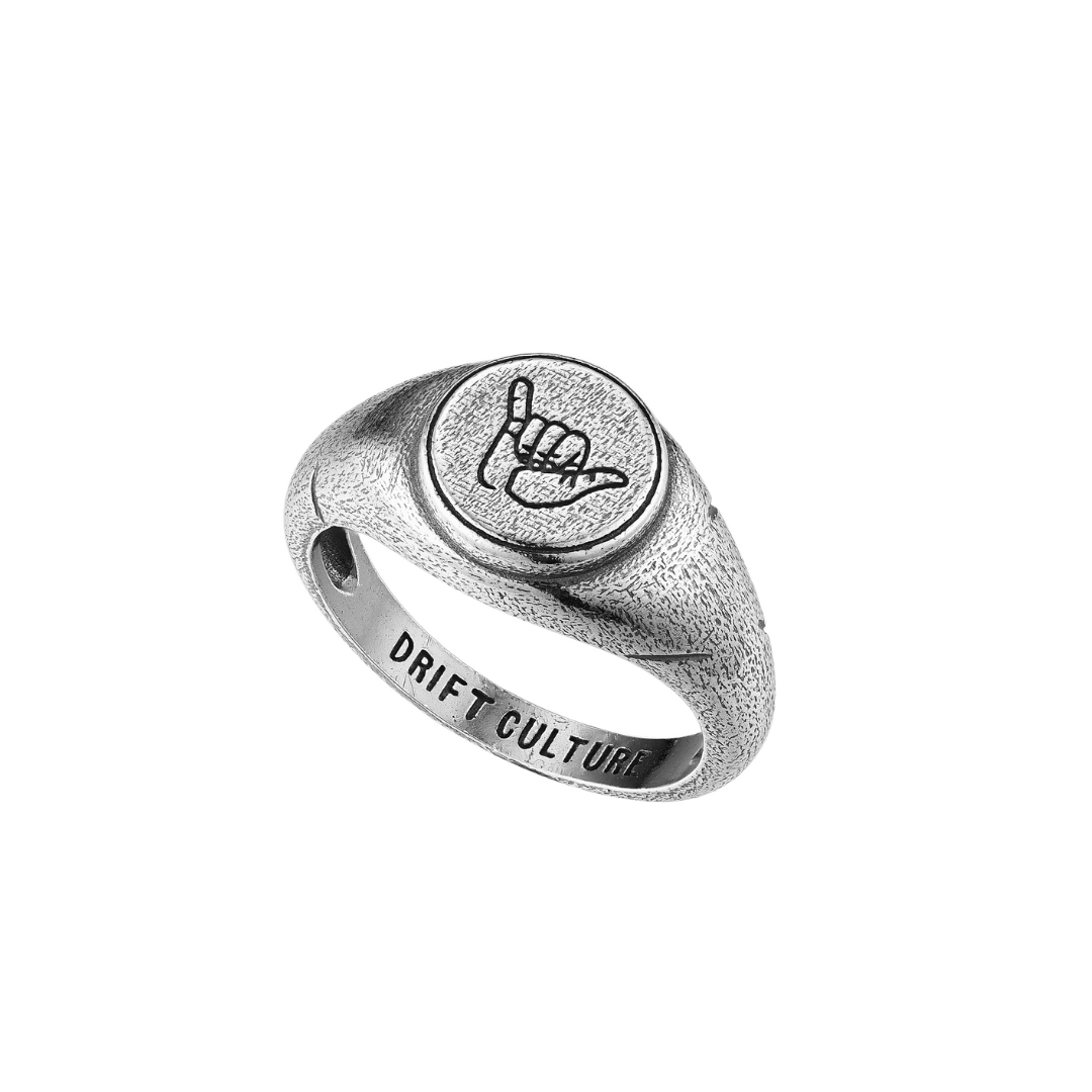 SHAKA Ring in Antique Silver
