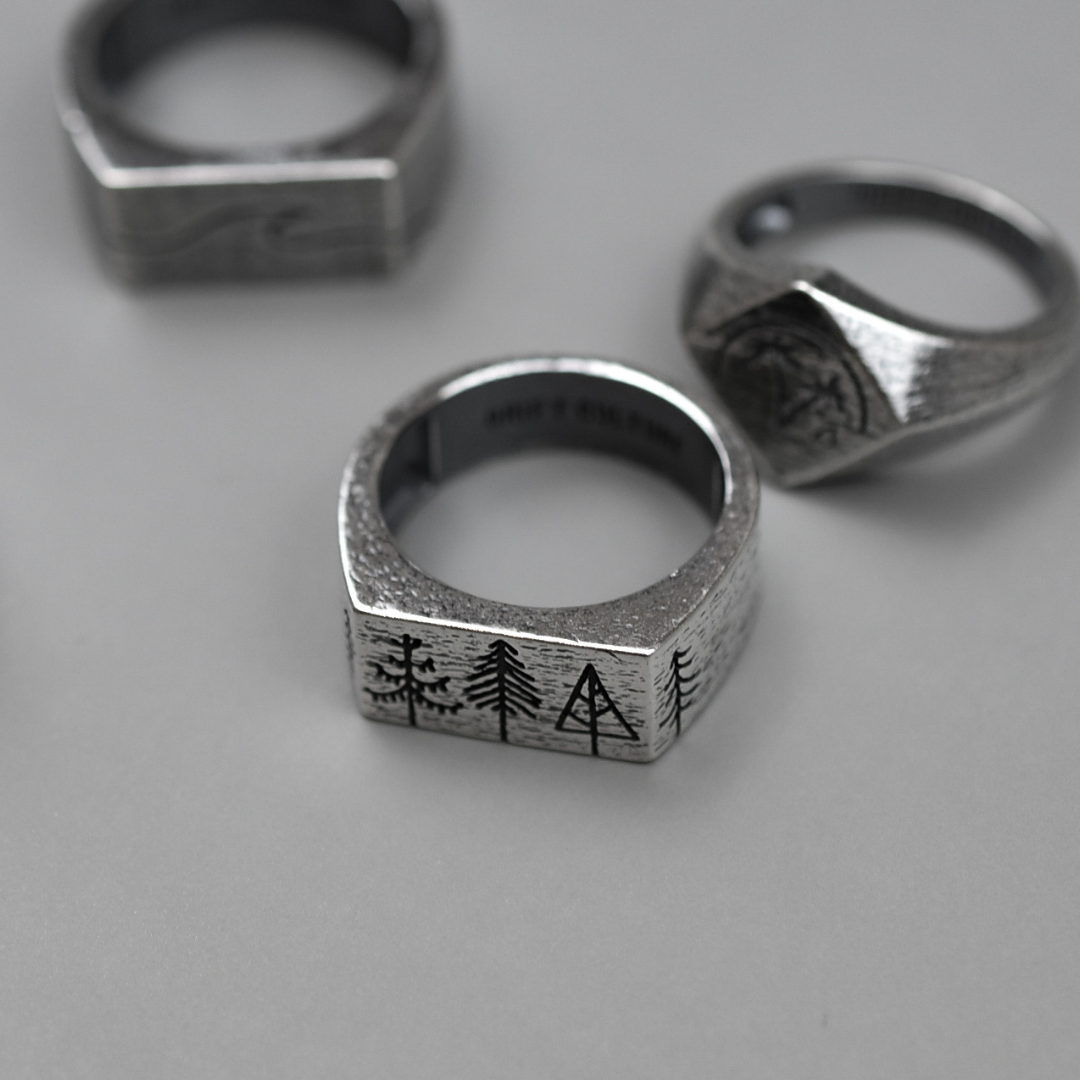 CANOPY ring in Antique Silver